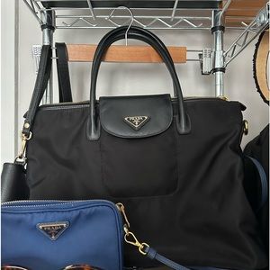 PRADA tessuto saffiano nylon bag